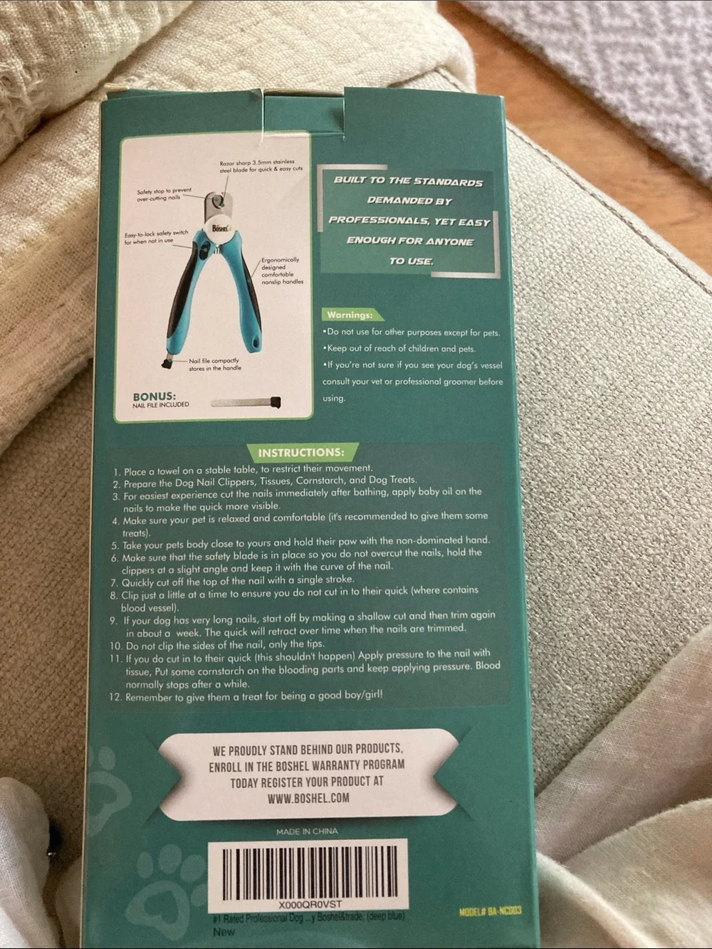 Blue Pet Nail Clippers for Small Pets